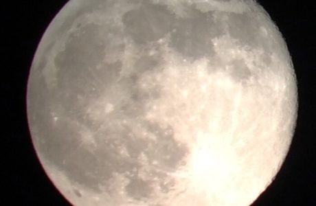 Moon via iPhone through Scope @sprittibee