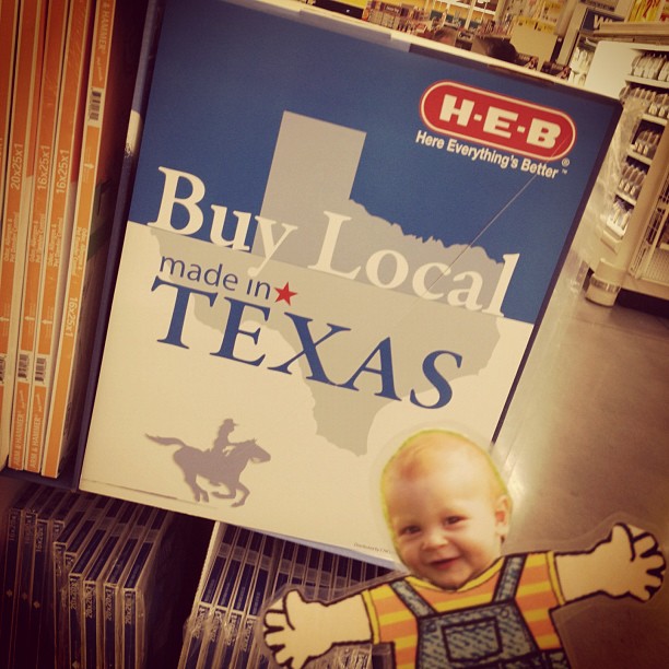 Buy local! #Texas rocks! #heb #austin