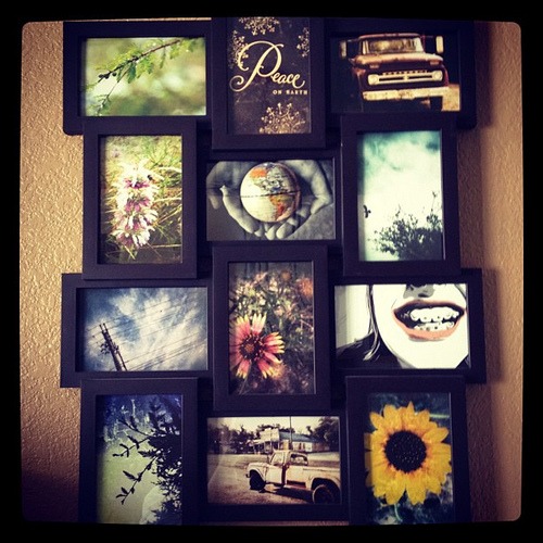 And so I got some of my Instagram photos printed for this frame. #love