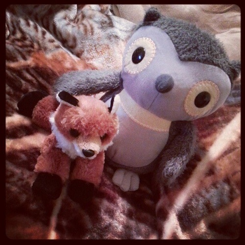 Today's new woodland friends. #toys #owls #forest #fox