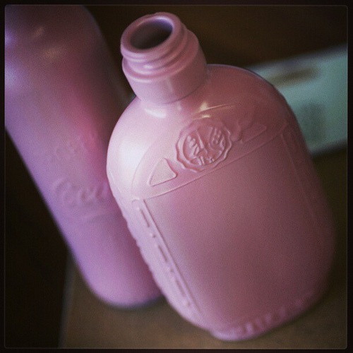 Pink spray paint...