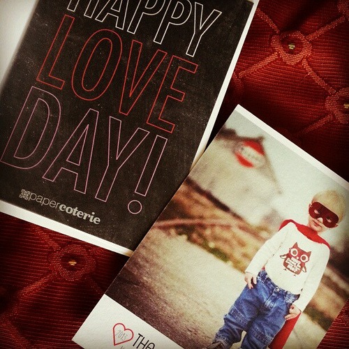 Valentine's ready to send. ♡ #love - watch for give away on my blog! @papercoterie