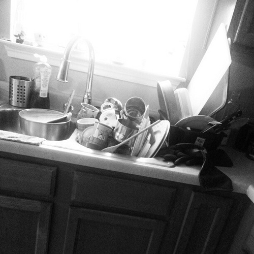 Keepin' it real. #kitchen #mess #sink