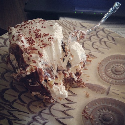 Pudding and whipped cream LOVE. 