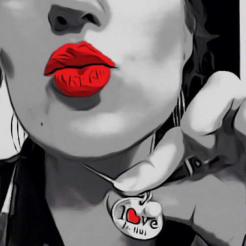 Happy Belated Valentines #febphotoaday #heart #toonpaint #all_shots #instagram #red #instadaily #selfportrait #kiss #love #igers #iphone4s #iphonetx
