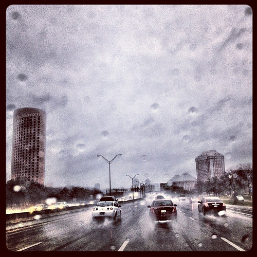 Leaving #momheart and Las Colinas in the rain
