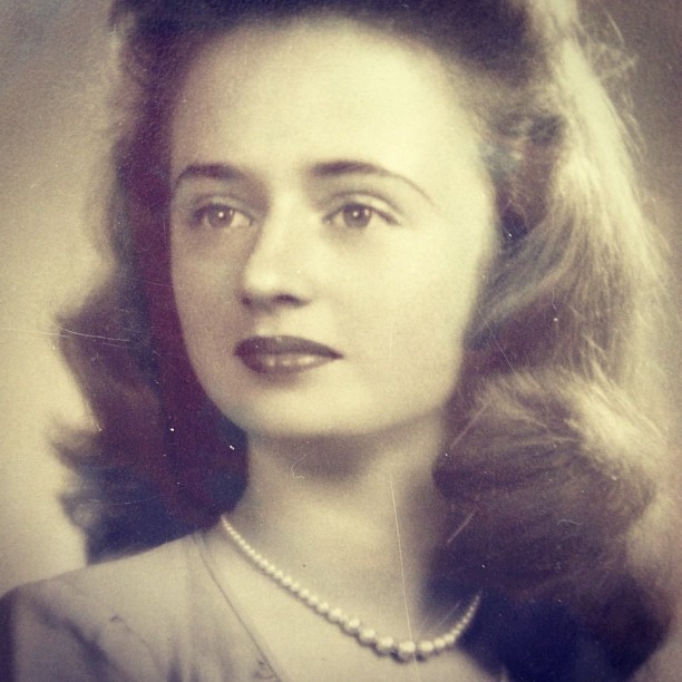 Aunt Ettie  so pretty. Missed her today.