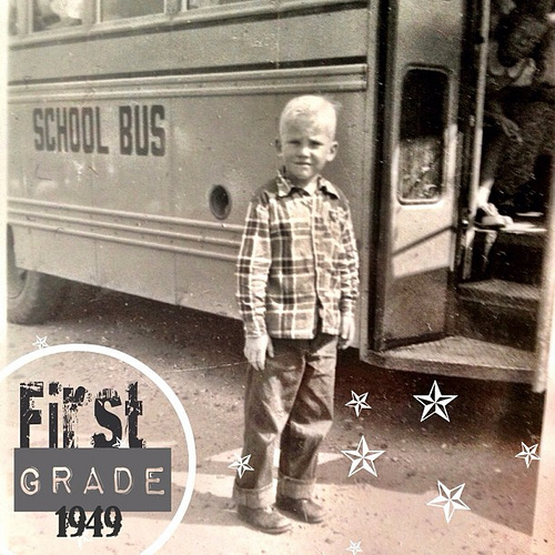 #1949 #oldphotos #schoolbus #igkids